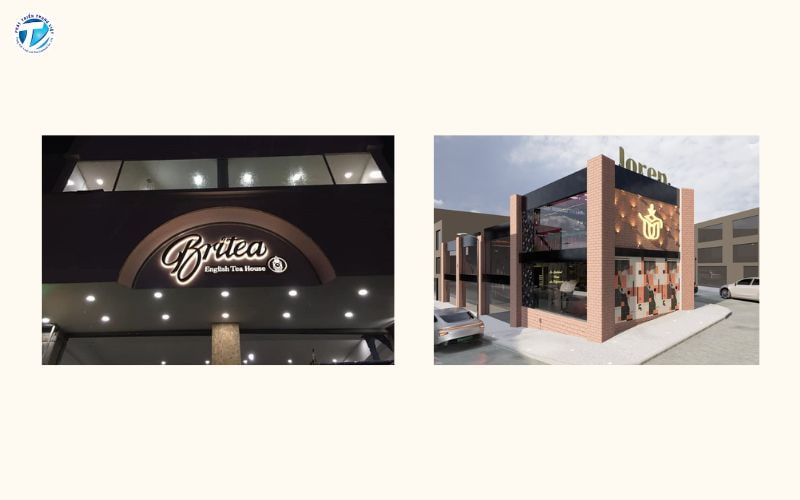 Mẫu bảng hiệu chữ nổi cho quán cafe